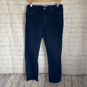 7 for all Mankind Jen 7 Ankle Skinny Dark Wash Frayed Hem Jeans size‎ 10